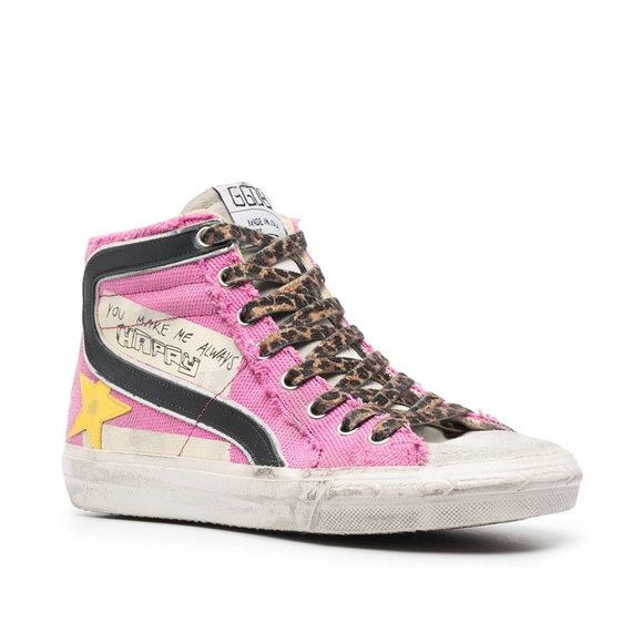 NIB Golden Goose Slide Canvas Leather Star and Leather Wave, 40 - Picture 2 of 16